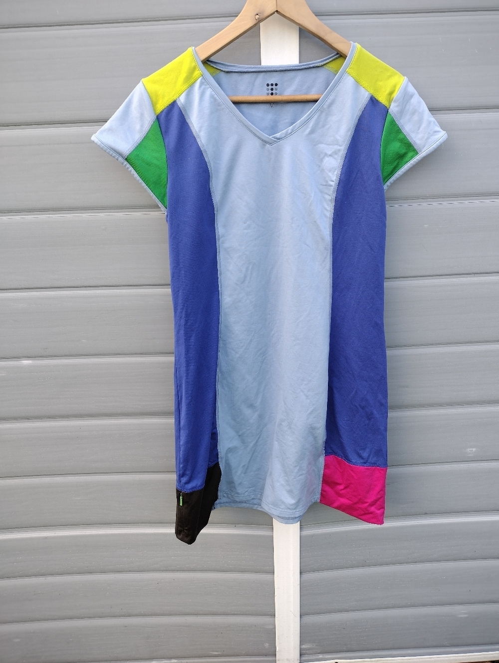 Title Nine Dress Womens M Color Block Gidget Athletic Athleisure Stretch